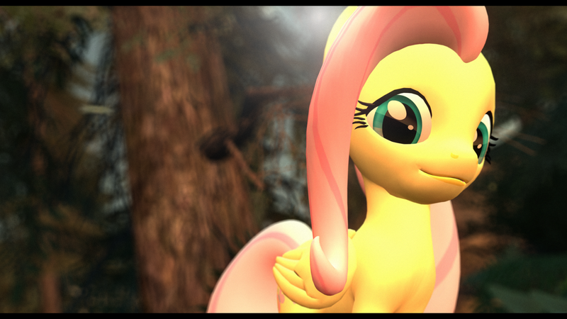 Size: 1920x1080 | Tagged: 3d, artist:dakkiller, dead source, derpibooru import, fluttershy, gmod, safe, solo