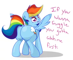 Size: 2500x2054 | Tagged: artist:graphenescloset, chubby, derpibooru import, plot, rainbow dash, rainbutt dash, solo, suggestive, teasing, the ass was fat