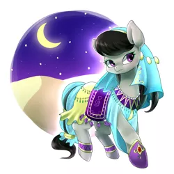 Size: 1400x1400 | Tagged: alternate costumes, artist:ayahana, derpibooru import, desert, octavia melody, pixiv, saddle arabia, safe, solo