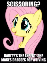 Size: 750x1000 | Tagged: derpibooru import, exploitable meme, fluttershy, image macro, meme, painfully innocent fluttershy, solo, suggestive