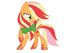 Size: 1600x1200 | Tagged: applejack, artist:thelyuba1211, derpibooru import, rainbow power, safe, simple background, solo, transparent background