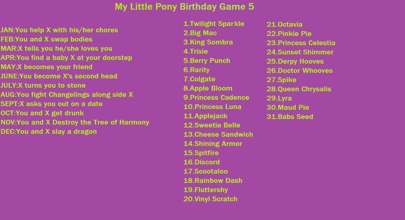 Size: 1664x906 | Tagged: apple bloom, applejack, babs seed, berry punch, berryshine, big macintosh, birthday game, cheese sandwich, derpibooru import, derpy hooves, discord, doctor whooves, exploitable meme, fluttershy, king sombra, lyra heartstrings, maud pie, meme, minuette, octavia melody, pinkie pie, princess cadance, princess celestia, princess luna, queen chrysalis, rainbow dash, rarity, safe, scootaloo, shining armor, spike, spitfire, sunset shimmer, sweetie belle, text, time turner, trixie, twilight sparkle, vinyl scratch