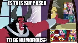 Size: 1280x719 | Tagged: abandoned meme that never ends, a canterlot wedding, apple bloom, audience reaction, babs seed, crossing the memes, derpibooru import, edit, edited screencap, exploitable meme, fluttershy, idw, is this supposed to be humorous, lord tirek, lyra heartstrings, meme, memeception, minuette, princess cadance, read it and weep, safe, screencap, the meme that never ends, twilight's kingdom, twinkleshine