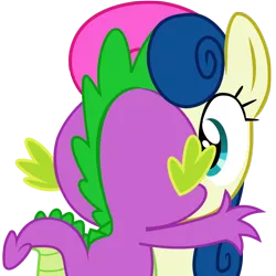 Size: 1044x1042 | Tagged: artist:twilightpoint, bon bon, derpibooru import, edit, kissing, love, safe, shipping, spike, spikebon, sweetie drops