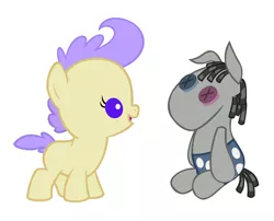 Size: 994x803 | Tagged: safe, artist:3d4d, derpibooru import, cream puff, smarty pants, pony, baby, baby pony