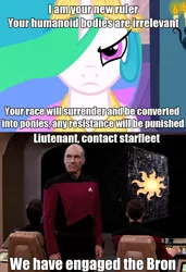 Size: 1016x1484 | Tagged: borg, data, derpibooru import, exploitable meme, fanfic:the conversion bureau, humanity fuck yeah, jean-luc picard, meme, princess celestia, safe, star trek, the conversion bureau, wesley crusher, xenolestia