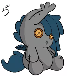 Size: 1222x1388 | Tagged: safe, artist:silver1kunai, derpibooru import, oc, oc:speck, unofficial characters only, bat pony, pony, plushie, solo