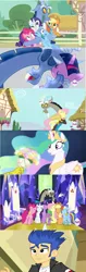 Size: 745x2353 | Tagged: safe, derpibooru import, screencap, applejack, discord, flash sentry, fluttershy, pinkie pie, princess celestia, rainbow dash, rarity, spike, twilight sparkle, twilight sparkle (alicorn), equestria girls, three's a crowd, twilight's kingdom, discolight, discord gets all the mares, discord gets all the waifus, discoshy, dislestia, exploitable meme, female, hub logo, human flash sentry, male, mane seven, mane six, meme, shipping, straight, waifu, waifu thief