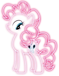 Size: 1400x1800 | Tagged: artist:xelborrex, derpibooru import, neon, pinkie pie, safe, simple background, solo, transparent background, vector