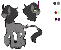 Size: 1280x1042 | Tagged: safe, artist:shady, derpibooru import, king sombra, classical unicorn, pony, unicorn, colored horn, curved horn, horn, leonine tail, male, reference sheet, simple background, solo, sombra's horn, stallion, white background