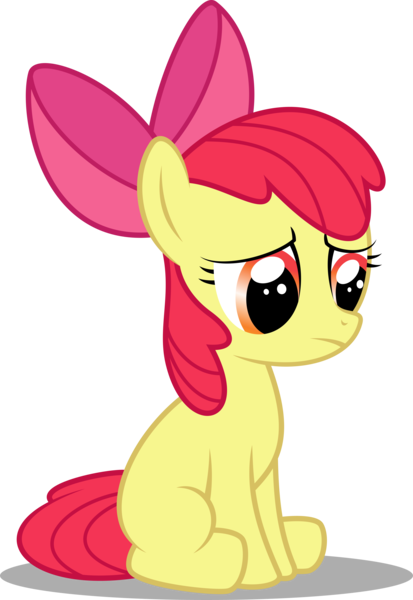 Size: 5000x7268 | Tagged: absurd resolution, apple bloom, artist:soren-the-owl, derpibooru import, sad, safe, simple background, solo, transparent background, vector