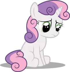 Size: 5000x5137 | Tagged: absurd resolution, artist:soren-the-owl, derpibooru import, sad, safe, simple background, solo, sweetie belle, transparent background, vector