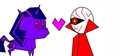 Size: 1024x479 | Tagged: safe, artist:ponylockseedtum, derpibooru import, twilight sparkle, twilight sparkle (alicorn), alicorn, cyclops, pony, crack shipping, female, gel shocker, great leader, heart, kaijin, kamen rider, love, mare, shocker