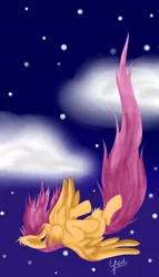 Size: 600x1050 | Tagged: artist:yuukon, derpibooru import, falling, safe, scootaloo, solo