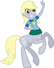 Size: 2130x2697 | Tagged: safe, artist:kaylathehedgehog, derpibooru import, derpy hooves, centaur, taur, equestria girls, centaurified, ponytaur, simple background, solo, svg, transparent background, vector