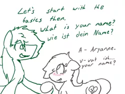 Size: 800x600 | Tagged: safe, artist:storyteller, deleted from derpibooru, derpibooru import, oc, oc:anon, oc:aryanne, unofficial characters only, /mlp/, anon pony, anonpone in humanestria, anonymous, backwards swastika, comic, cyoa, engrish, love story, monochrome, nazi, simple background, sketch, swastika, white background