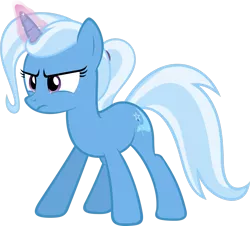 Size: 1438x1301 | Tagged: safe, artist:zacatron94, derpibooru import, trixie, pony, unicorn, clone, female, lula, magic, mare, ponytail, simple background, solo, transparent background, vector