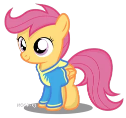 Size: 1209x1139 | Tagged: safe, artist:noah-x3, derpibooru import, scootaloo, clothes, cute, cutealoo, hoodie, simple background, solo, transparent background, vector