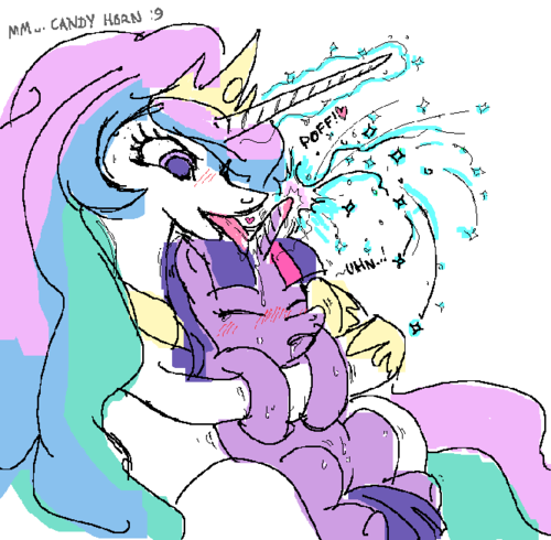 Size: 500x490 | Tagged: artist needed, questionable, derpibooru import, ponibooru import, princess celestia, twilight sparkle, blushing, drool, eyes closed, female, gritted teeth, heart, hornboner, horngasm, hornjob, hug, hug from behind, lesbian, licking, magic, magical unicorn mayonnaise, open mouth, shipping, shivering, smiling, sweat, that's not mayonnaise, tongue out, twilestia