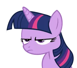 Size: 6065x5367 | Tagged: absurd resolution, artist:slb94, derpibooru import, frown, part of a set, safe, simple background, solo, transparent background, twilight sparkle, unamused, vector