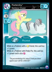 Size: 500x698 | Tagged: canterlot nights, ccg, derpibooru import, discorded, enterplay, fluttershy, mlp trading card game, rainbow dash, safe, the return of harmony