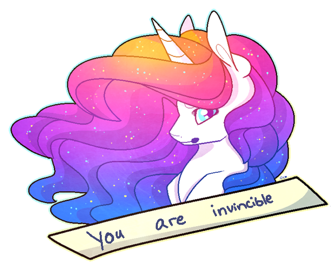 Size: 650x520 | Tagged: safe, artist:captivelegacy, derpibooru import, oc, oc:vivid visions, unofficial characters only, pony, unicorn, female, lies, mare, motivational, positive ponies, solo