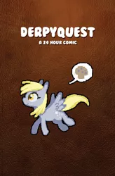 Size: 656x1000 | Tagged: safe, artist:mittymandi, derpibooru import, derpy hooves, pegasus, pony, comic:derpyquest, 24-hour comic day, comic, cover, female, mare, solo