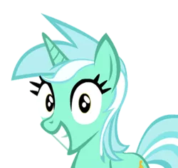 Size: 2000x1896 | Tagged: safe, artist:sirponylancelot, derpibooru import, lyra heartstrings, pony, unicorn, and ate them, excited, grin, happy, i found pills, irrational exuberance, looking at you, simple background, smiling, solo, transparent background, wide eyes