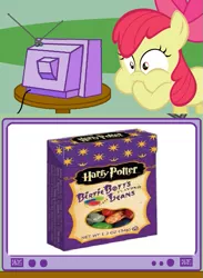 Size: 563x771 | Tagged: apple bloom, derpibooru import, exploitable meme, gagging, harry potter, meme, obligatory pony, safe, tv meme