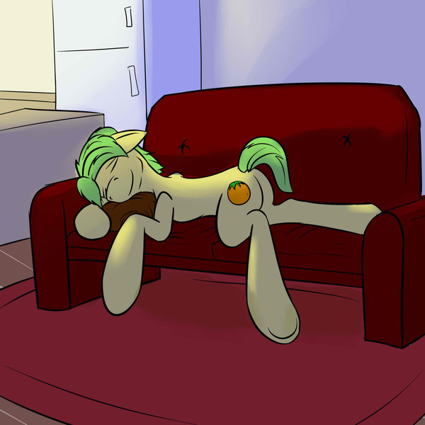 Size: 2000x2000 | Tagged: artist:fuzebox, couch, derpibooru import, mosely orange, safe, sleeping, solo, uncle orange, underhoof