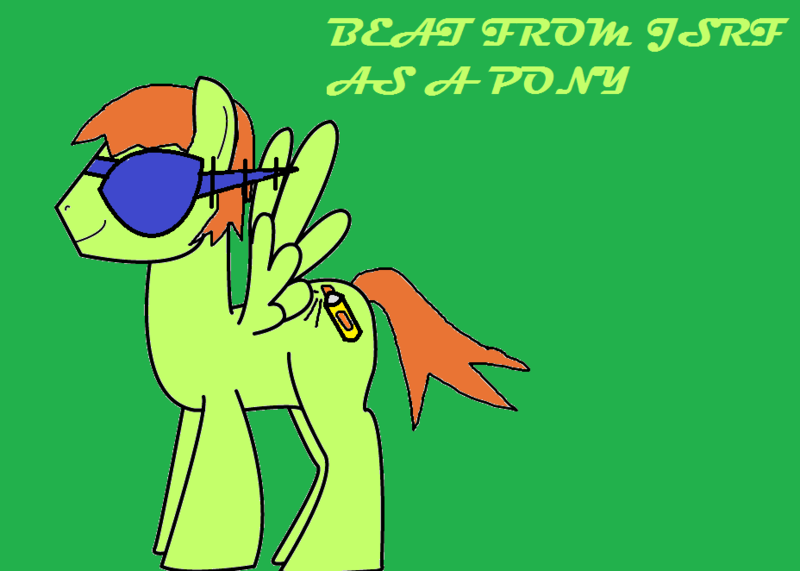 Size: 928x662 | Tagged: artist:kitty-kitty-koneko, artist:theprincessofchaos, beat, derpibooru import, jet set radio, jet set radio future, ponified, safe, solo