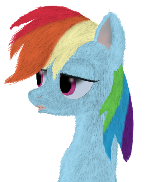 Size: 839x1007 | Tagged: artist:fonypan, derpibooru import, portrait, pouting, rainbow dash, safe, solo