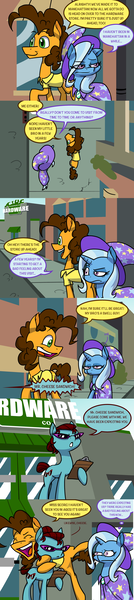 Size: 1280x5720 | Tagged: artist:grandpalove, ask trixie and cheese, cheese sandwich, derpibooru import, oc, oc:miss secre, safe, trixie