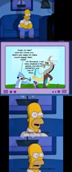 Size: 1360x3240 | Tagged: artist:cartuneslover16, derpibooru import, discord, exploitable, exploitable meme, homer simpson, meme, mordecai, obligatory pony, safe, the simpsons, tv meme, twilight sparkle