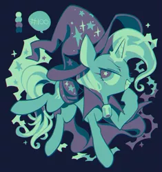 Size: 611x650 | Tagged: safe, artist:rikose, derpibooru import, trixie, pony, unicorn, color palette challenge, female, grin, limited palette, mare, solo