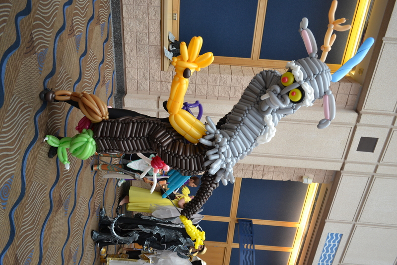 Size: 4608x3072 | Tagged: 2014, artist:noordinaryballoonman, balloon, balloon discord, balloon pony, convention, cosplay, craft, derpibooru import, discord, discord cosplay, grand brony gala, human, irl, irl human, life size, metrocon, metrocon 2014, photo, safe, sideways image