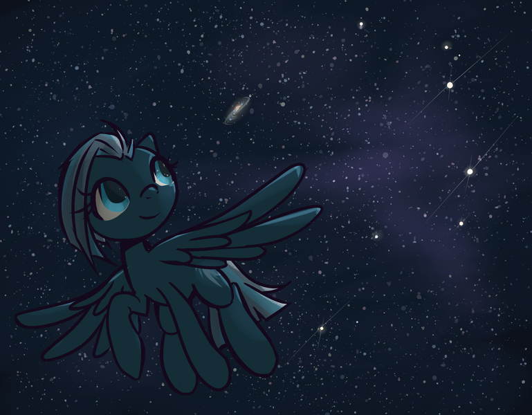 Size: 3374x2634 | Tagged: safe, artist:inlucidreverie, derpibooru import, oc, oc:novagaze, unofficial characters only, pegasus, pony, female, galaxy, mare, solo, stars