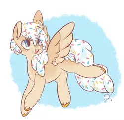 Size: 742x722 | Tagged: artist:techtechno, derpibooru import, food pony, oc, original species, pegasus, safe, solo, unofficial characters only