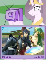 Size: 462x598 | Tagged: derpibooru import, exploitable meme, fire emblem, kid icarus, lucina, meme, obligatory pony, palutena, princess celestia, princess molestia, safe, super smash bros., super smash bros. 4, tv meme