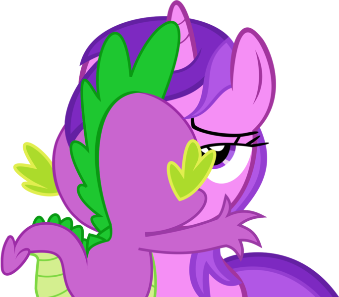 Size: 1368x1200 | Tagged: amethyst star, amythystspike, artist needed, artist:twilightpoint, derpibooru import, edit, kissing, love, safe, shipping, spike