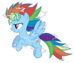 Size: 3500x3000 | Tagged: safe, artist:jordanb22, derpibooru import, rainbow dash, high res, simple background, solo, super saiyan, transparent background, vector