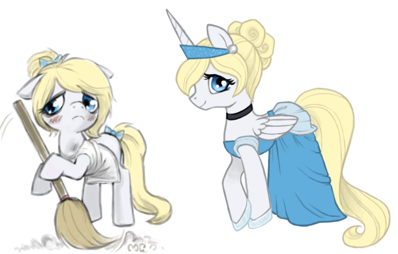 Size: 954x609 | Tagged: artist:mcponyponypony, cinderella, derpibooru import, ponified, safe, solo