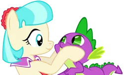 Size: 975x588 | Tagged: artist needed, coco pommel, cocospike, derpibooru import, edit, female, love, male, safe, shipping, spike, straight