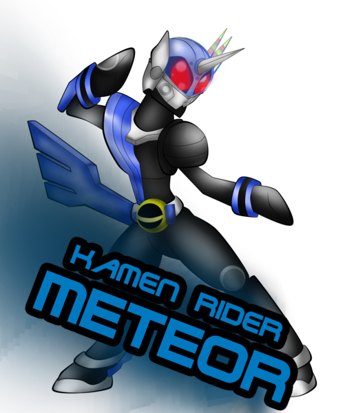 Size: 1664x1931 | Tagged: safe, artist:fourze-pony, derpibooru import, ponified, pony, unicorn, armor, crossover, heisei, kamen rider, kamen rider fourze, kamen rider meteor, kung fu, male, mask, masked, meteor, rider, solo, stallion, toku, tumblr