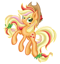 Size: 3168x3400 | Tagged: safe, artist:zoevulpez, derpibooru import, applejack, rainbow power, simple background, solo, transparent background, vector