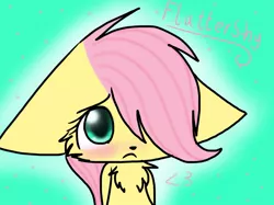 Size: 1364x1022 | Tagged: safe, artist:pikachu0205, derpibooru import, fluttershy, solo, species swap