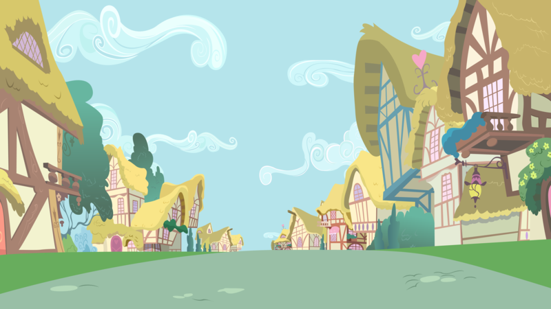 Size: 8000x4495 | Tagged: absurd resolution, artist:boneswolbach, background, derpibooru import, no pony, ponyville, safe, vector