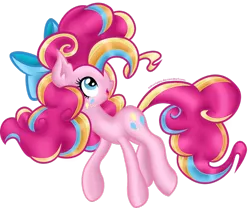 Size: 1024x850 | Tagged: artist:zoevulpez, derpibooru import, female, pinkie pie, rainbow power, safe, simple background, solo, transparent background, vector