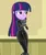 Size: 674x800 | Tagged: safe, artist:varemia, derpibooru import, edit, edited screencap, screencap, twilight sparkle, equestria girls, bodysuit, female, hands together, image, latex, latex suit, legs together, lip bite, metroid, png, samus aran, solo, wide hips, zero suit