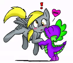 Size: 741x643 | Tagged: safe, artist:ciskat, artist:mickeymonster, derpibooru import, derpy hooves, spike, dragon, pegasus, pony, derpy hooves gets all the dragons, derpy hooves gets all the stallions, derpyspike, drake, female, male, mare, shipping, straight